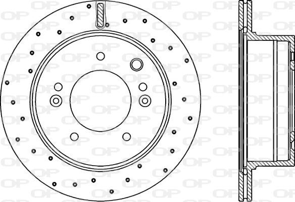 OPEN PARTS Тормозной диск BDRS2241.25